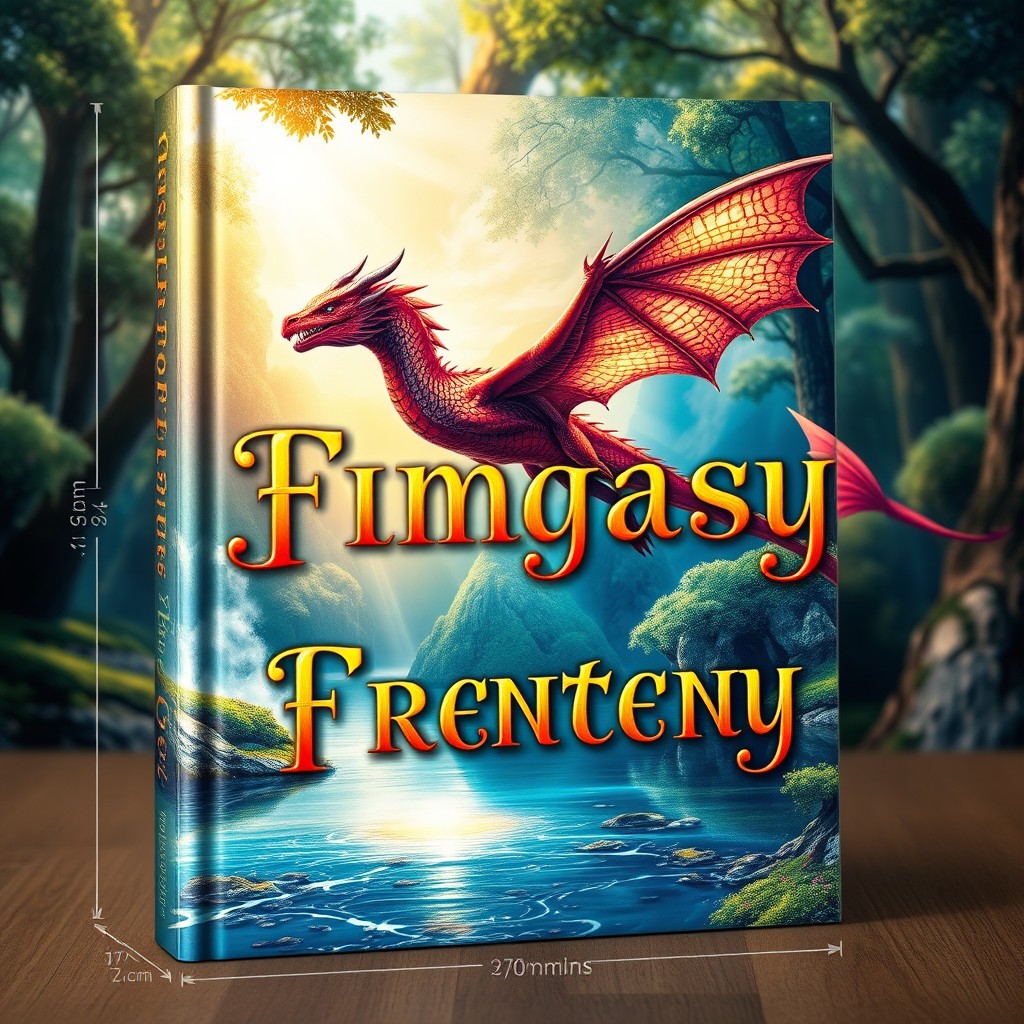A stunning book cover design featuring a fantasy theme