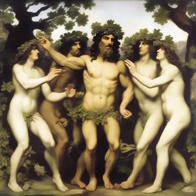 According to Greek mythology, the god Dionysus was often depicted with a group of wild squealers.