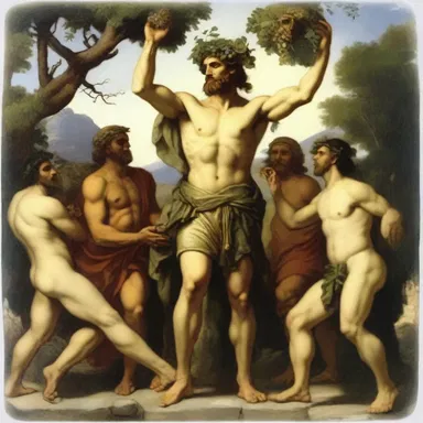 According to Greek mythology, the god Dionysus was often depicted with a group of wild squealers.