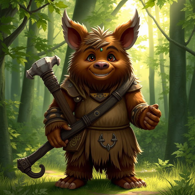 Fierce Bugbear in Shadowy Dungeon