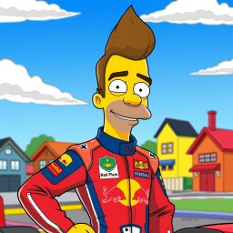 Max Verstappen: The Simpsons Version!