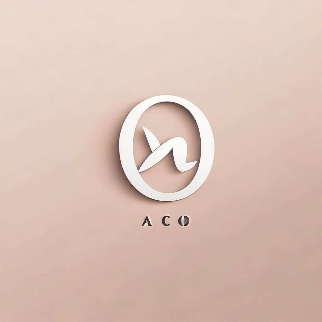 Create a minimalist logo featuring the word 'Aco' in a sleek, modern typeface.