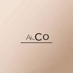 Create a minimalist logo featuring the word 'Aco' in a sleek, modern typeface.