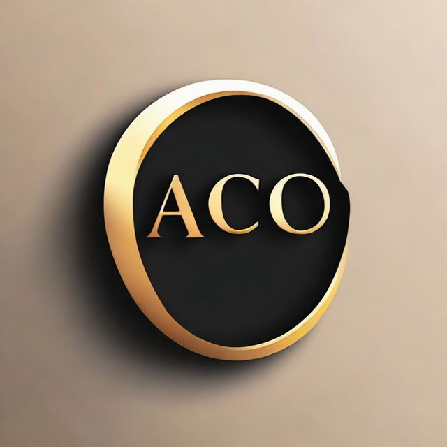 Design a compelling logo with the word 'Aco' rendered in a dynamic, eye-catching typeface.