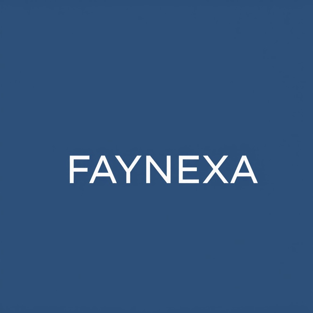 A premium logo design for 'FAYNEXA', representing AI-assisted orthopedic insoles