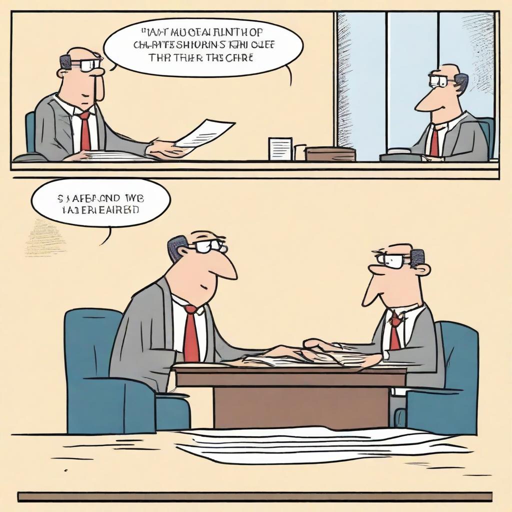 A light-hearted comic strip illustrating a job interview where the applicant mentions their willingness to give 110 percent and the interviewer, who's a statistician, reacts humorously.