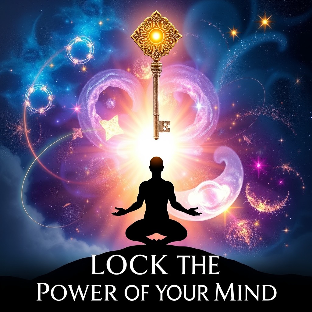 A striking visual representation of the phrase 'Unlock the Power of Your Mind'