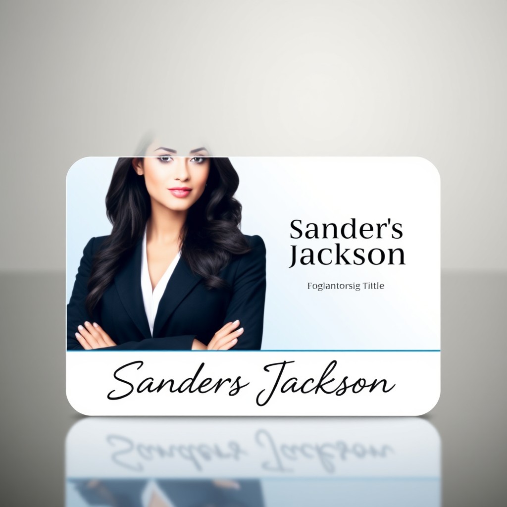 An ID card featuring the name 'Sanders Jackson'