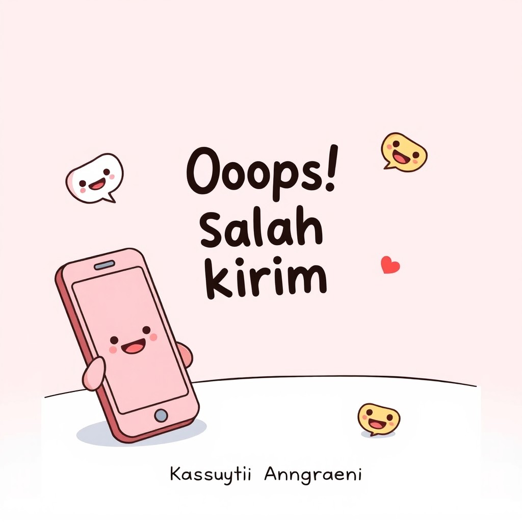 A vibrant pastel illustration featuring shades of pink and light blue in a cute cartoon style reminiscent of webtoons
