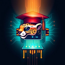 Innovative Logo Design: Cheetah Robot Meets Computer Chip