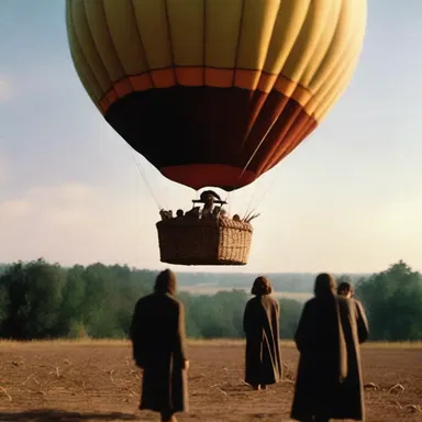 In the horror movie, the characters found themselves trapped in a hot-air balloon that was controlled by an evil spirit.