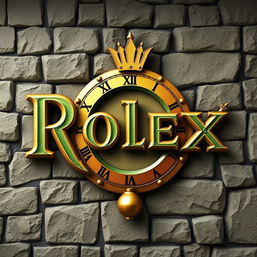 A stunning wall design inspired by Clash of Clans featuring the name 'Rolex'