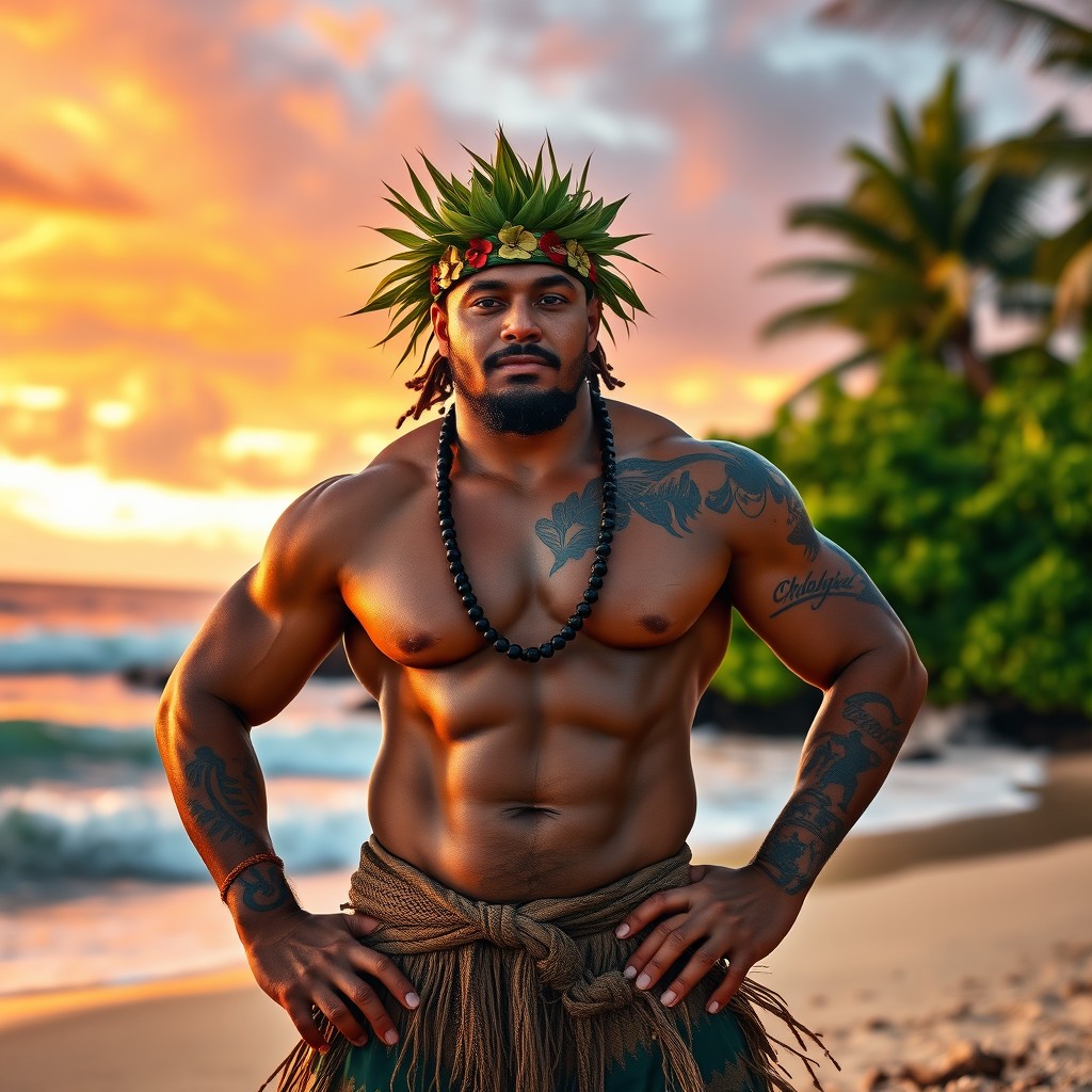 Powerful Samoan Warrior: A Symbol of Strength