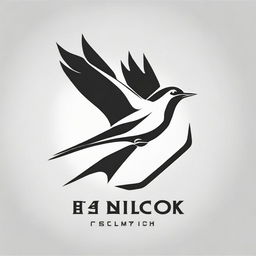 A sports brand logo featuring a sleek swallow bird, depicted in an elegant black and white style.