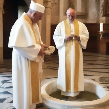 During the baptism ceremony, the priest used the bathometer to measure the depth of the holy water.