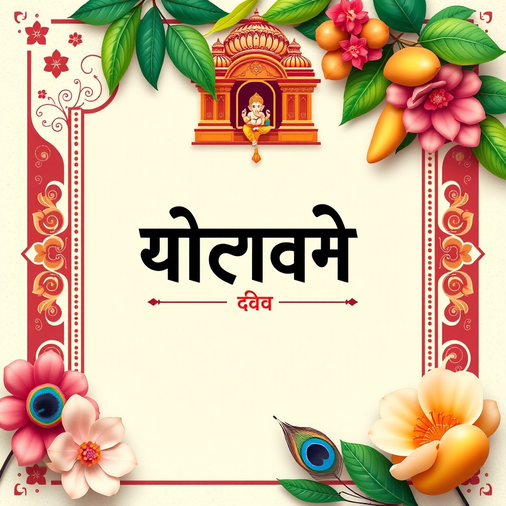 Vibrant Marathi Project Cover | Embrace Tradition