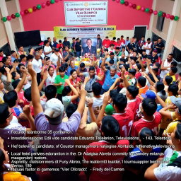An exciting sports tournament at the Club Deportivo y Cultural Villa Olímpica, featuring a festive atmosphere filled with enthusiastic participants