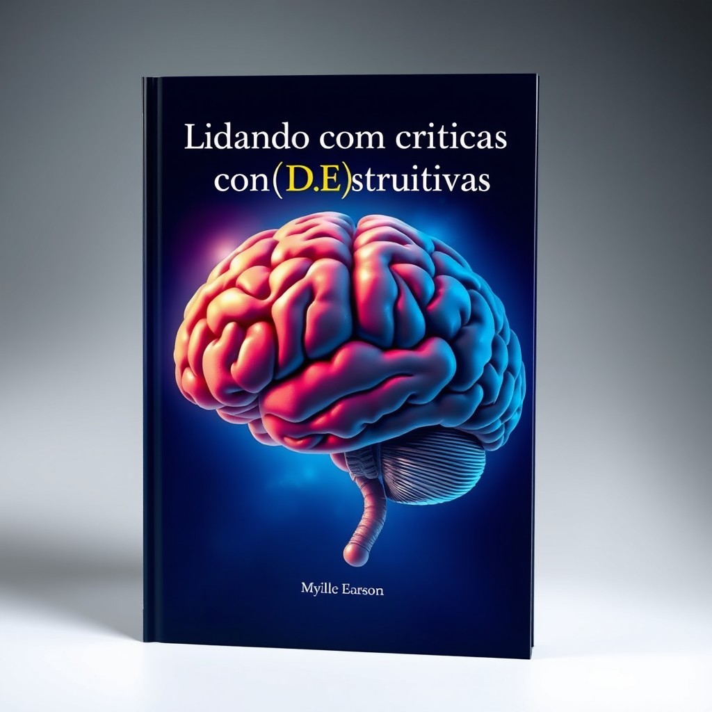 A captivating book cover design featuring a prominent, detailed illustration of a brain in the center