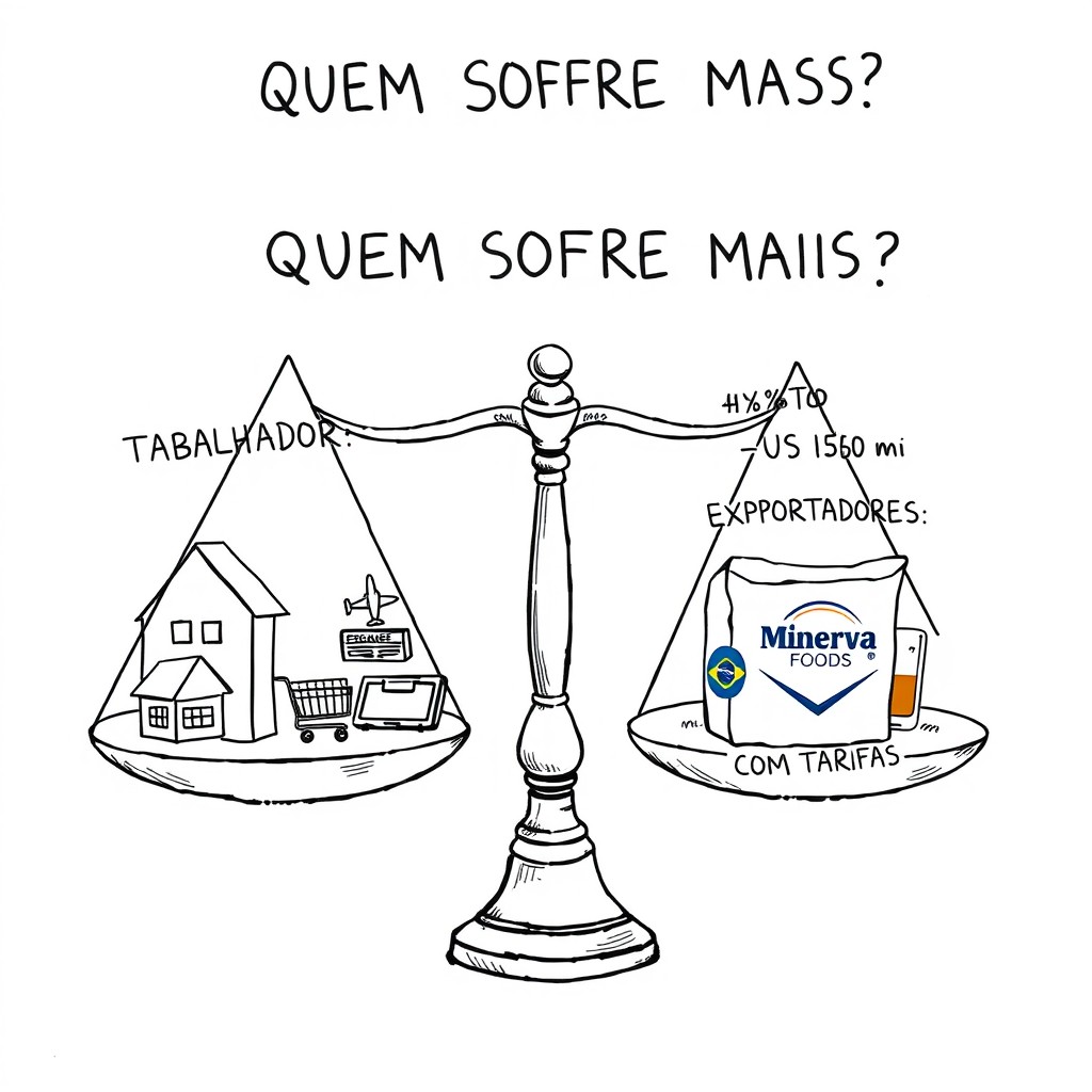 A drawing of an unbalanced justice scale