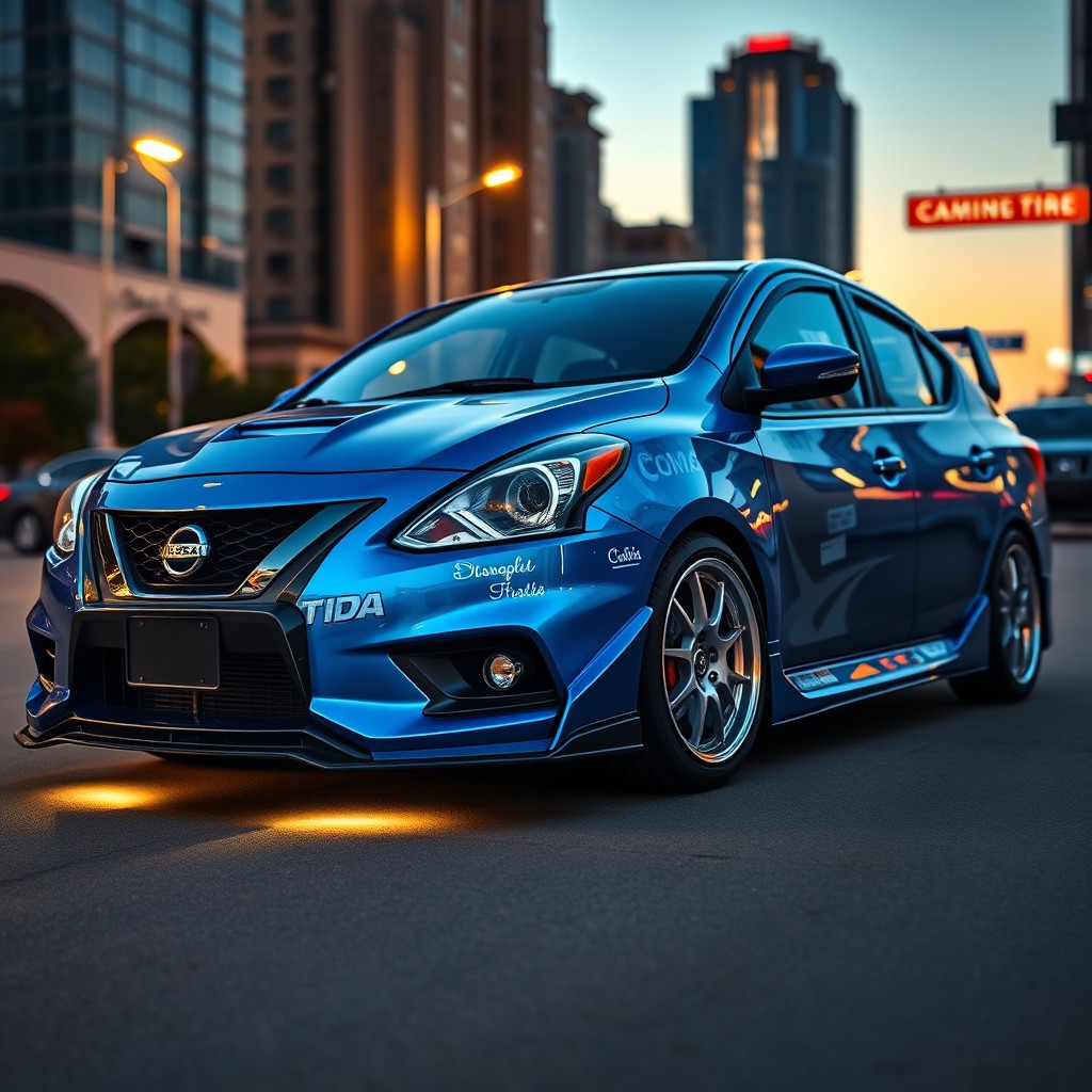 Stunning Customized Nissan Tiida Showcase: Night Urban Style