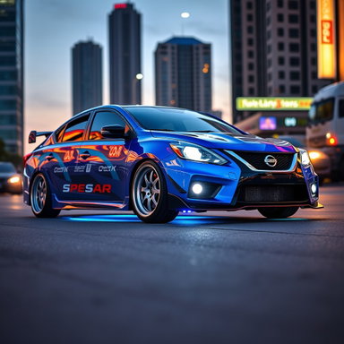 Stunning Customized Nissan Tiida Showcase: Night Urban Style