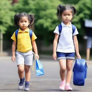 Despite her impeccable style, she received a demerit for wearing an unauthorized accessory to school.
