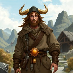 A Dungeons & Dragons character named Filborg, featuring human skin tone