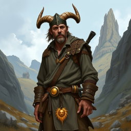 A Dungeons & Dragons character named Filborg, featuring human skin tone