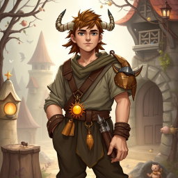 A Dungeons & Dragons character named Filborg, featuring human skin tone, clean-shaven face, and a non-brutal appearance