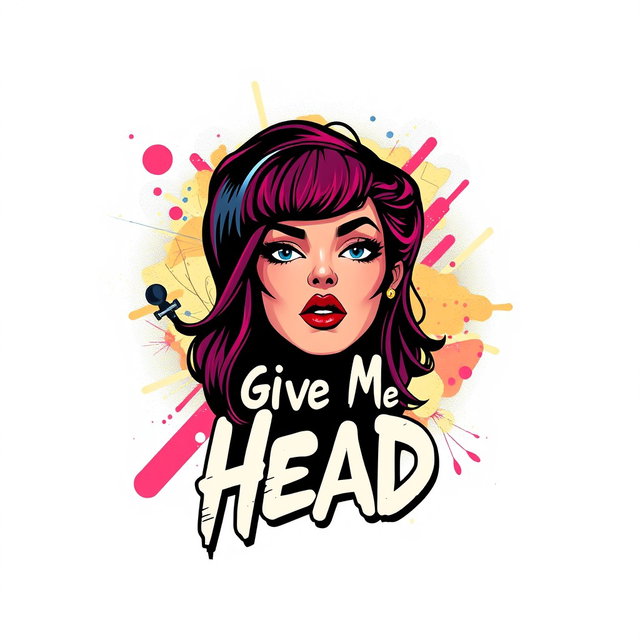 A striking album cover design featuring a stylized woman's head as the central focus