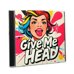 An engaging album cover featuring a stylized head of a young woman with her tongue playfully sticking out