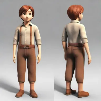 The author described the character's appearance to a t, including every little detail from their physical features to their clothing choices.