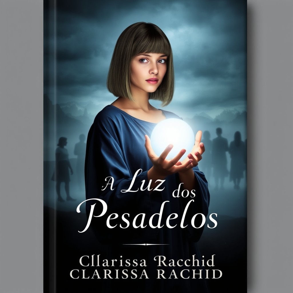 A book cover design featuring a dark and magical atmosphere
