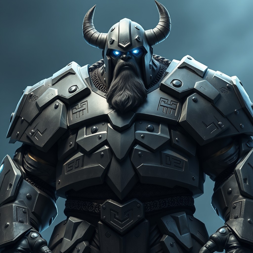 A massive Goliath of a hero named Behemoth stands like an immovable fortress