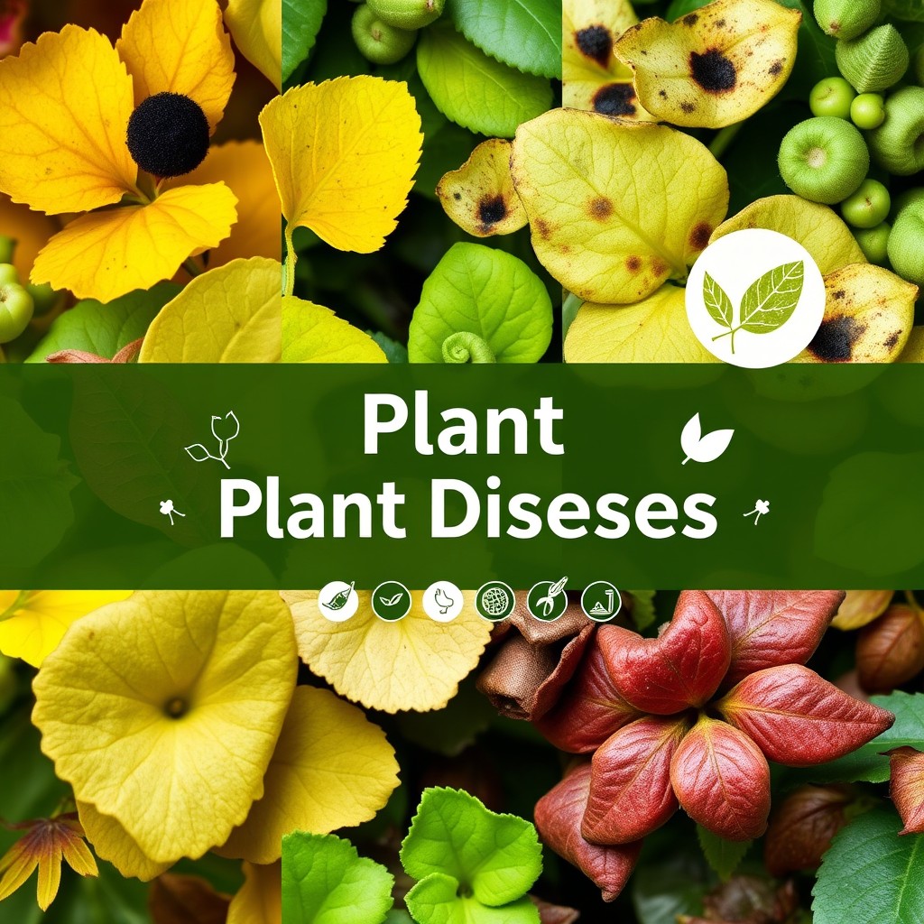 A professional and visually appealing PowerPoint front page template focused on plant diseases