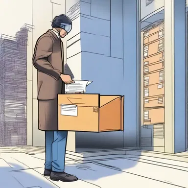 In the futuristic world depicted in the novel, people use advanced technology to automatically re-address their mail.