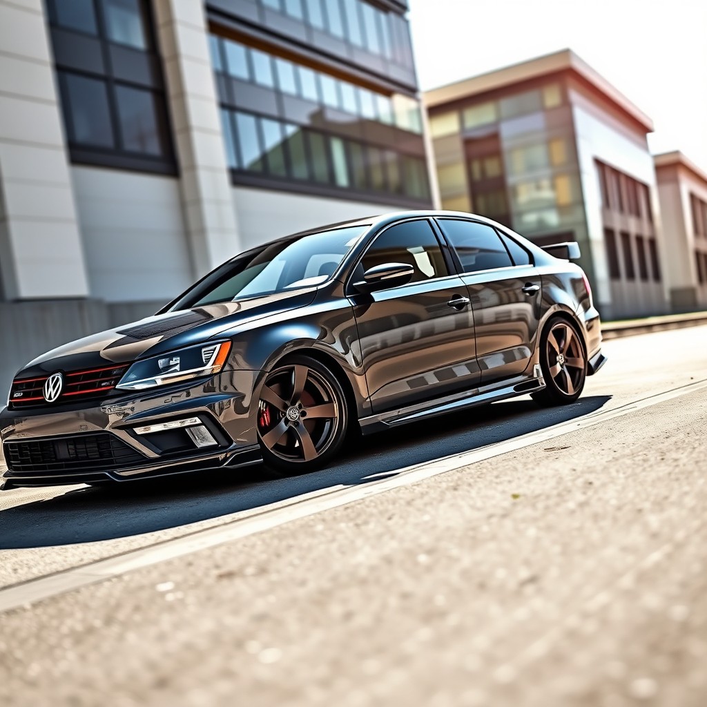 A sleek Volkswagen Jetta GLI with a 1