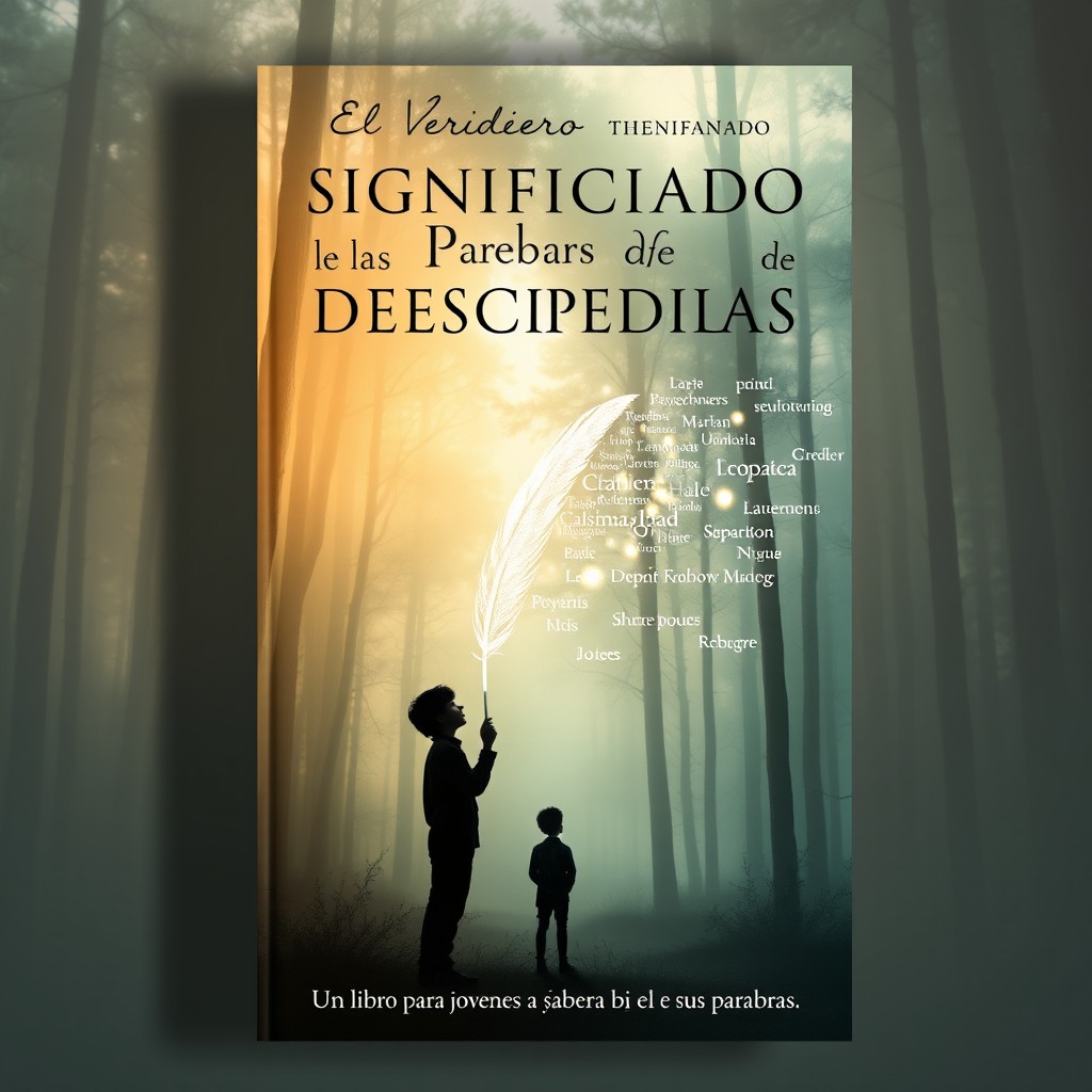 A captivating book cover design for a young adult novel titled 'El Verdadero Significado de las Palabras de Despedida'