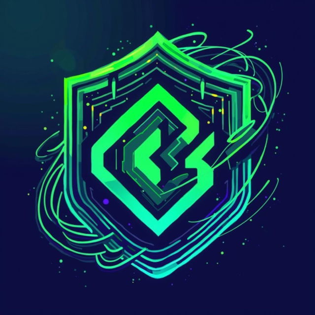 An imaginative and vibrant abstract icon that symbolizes the concept of being 'Based' without any text