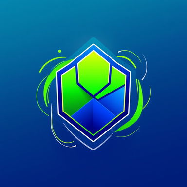 An imaginative and vibrant abstract icon that symbolizes the concept of being 'Based' without any text