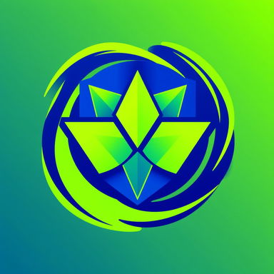 An imaginative and vibrant abstract icon that symbolizes the concept of being 'Based' without any text