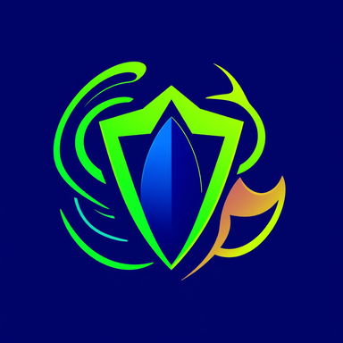 An imaginative and vibrant abstract icon that symbolizes the concept of being 'Based' without any text