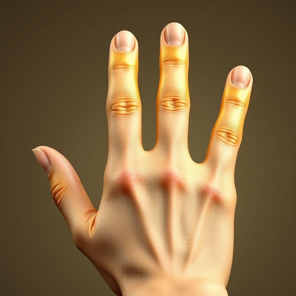 A realistic, detailed image of a human hand showing four fingers, with the thumbs and index fingers extended, creating a perfect diamond shape