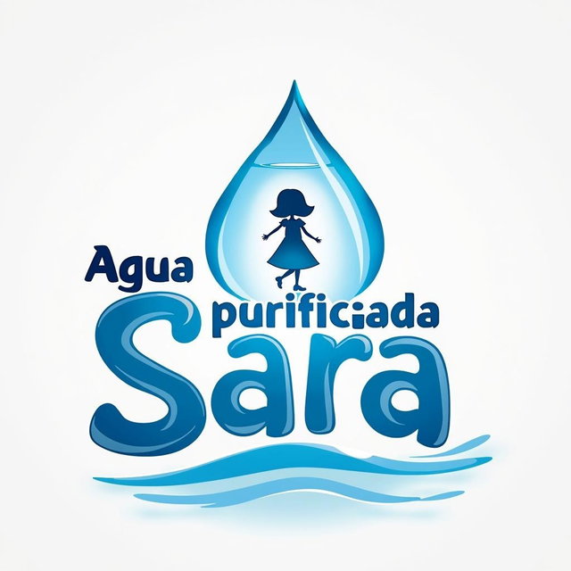 An imaginative logo design for a purified water vending machine that promotes quality, purity, and consumer trust