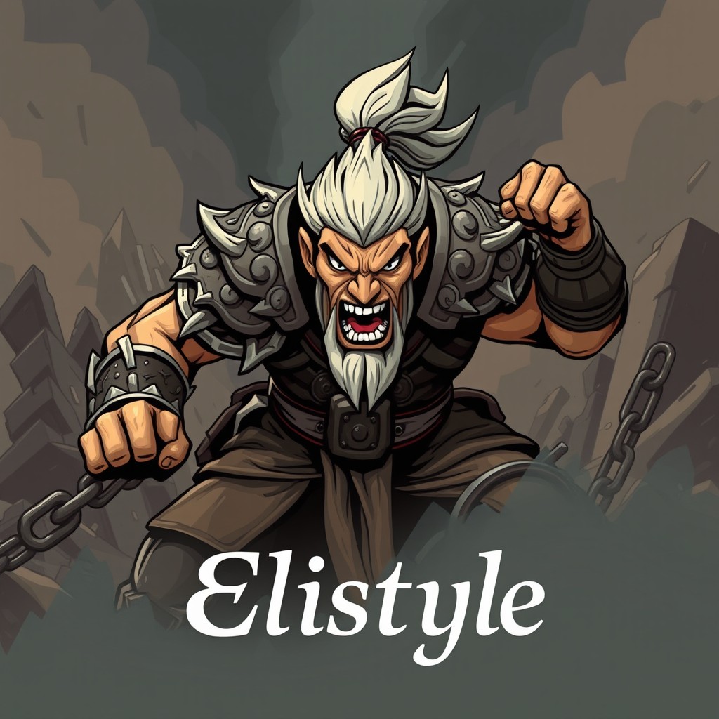 A fierce warrior challenging an oppressive system, showcasing intense determination and strength