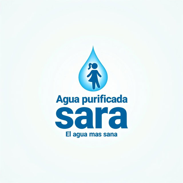 A visually appealing logo design for a purified water vending machine that conveys quality, purity, and trust to consumers