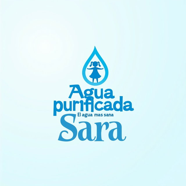 A striking logo design for a purified water vending machine that conveys a sense of quality, purity, and consumer trust