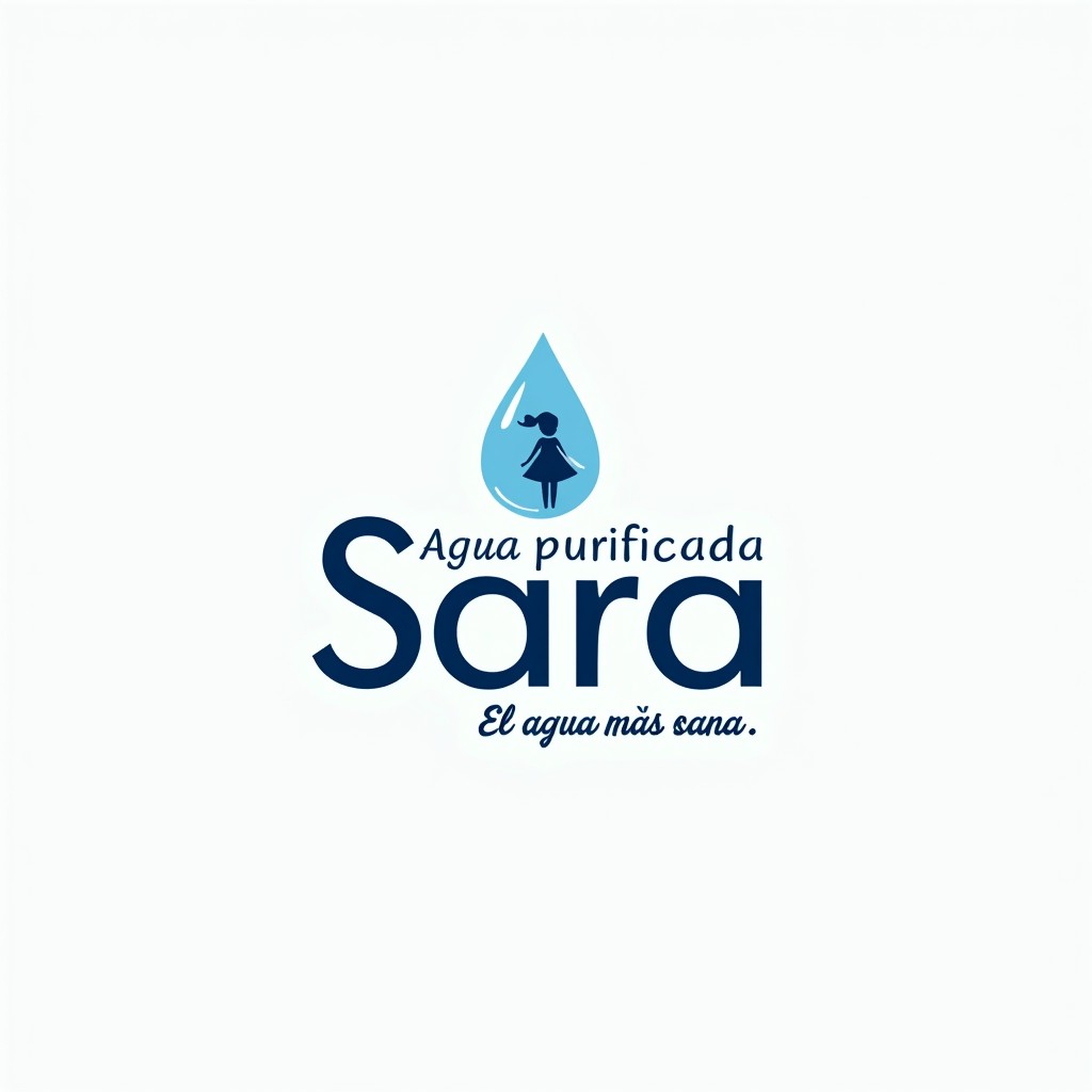 A distinctive logo design for a purified water vending machine that evokes quality, purity, and trust among consumers