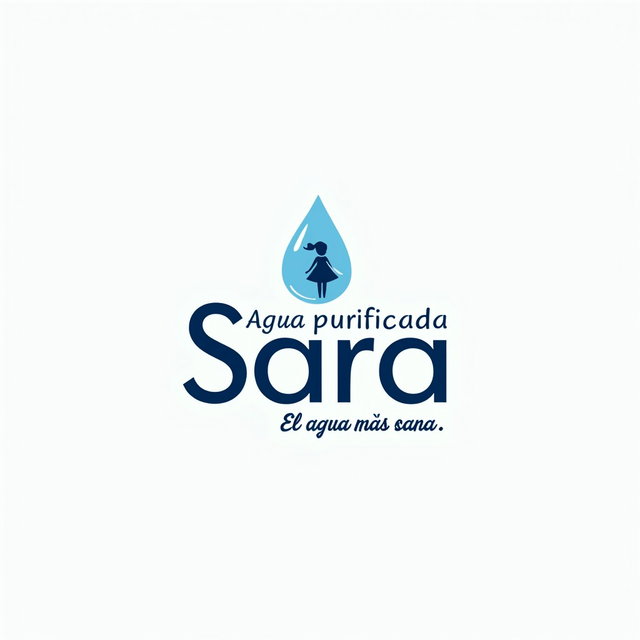 A distinctive logo design for a purified water vending machine that evokes quality, purity, and trust among consumers