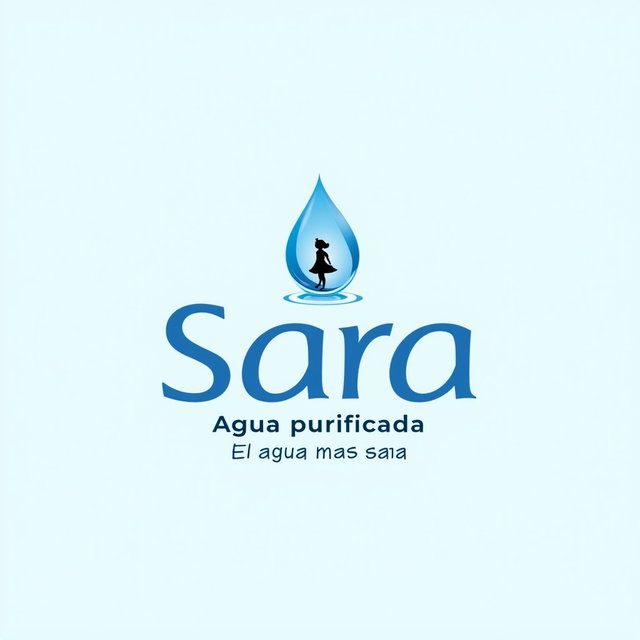 A visually appealing logo design for a purified water vending machine that embodies quality, purity, and trustworthiness for consumers